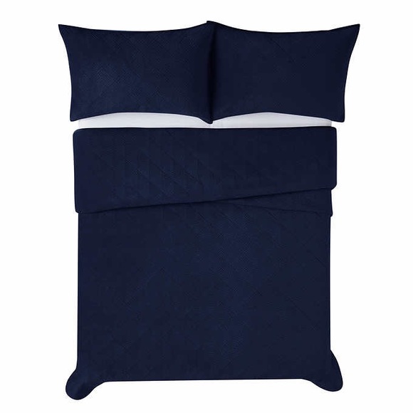 Future Soft Embroidered Velvet King Quilt Set,3-Pc - Picture 6 of 16